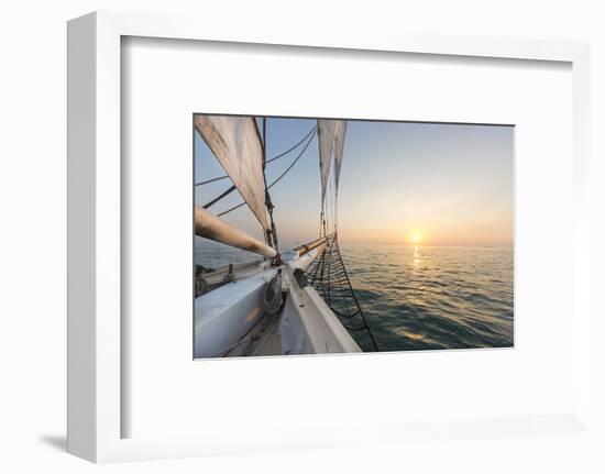 Sunset Cruise on the Western Union Schooner in Key West Florida, USA-Chuck Haney-Framed Photographic Print