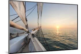 Sunset Cruise on the Western Union Schooner in Key West Florida, USA-Chuck Haney-Mounted Photographic Print