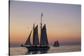 Sunset Cruise on the Western Union Schooner in Key West Florida, USA-Chuck Haney-Stretched Canvas