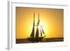 Sunset Cruise Schooner in Key West Florida, USA-Chuck Haney-Framed Photographic Print