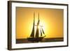 Sunset Cruise Schooner in Key West Florida, USA-Chuck Haney-Framed Photographic Print