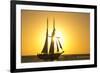 Sunset Cruise Schooner in Key West Florida, USA-Chuck Haney-Framed Photographic Print