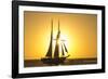 Sunset Cruise Schooner in Key West Florida, USA-Chuck Haney-Framed Photographic Print