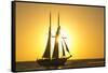 Sunset Cruise Schooner in Key West Florida, USA-Chuck Haney-Framed Stretched Canvas