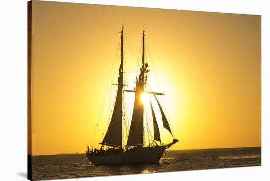 Sunset Cruise Schooner in Key West Florida, USA-Chuck Haney-Stretched Canvas