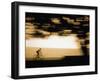 Sunset Cylcist Silhouette-null-Framed Photographic Print