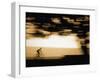 Sunset Cylcist Silhouette-null-Framed Photographic Print