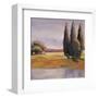 Sunset Cypress-Adina Langford-Framed Art Print