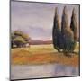 Sunset Cypress-Adina Langford-Mounted Art Print