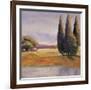 Sunset Cypress-Adina Langford-Framed Art Print