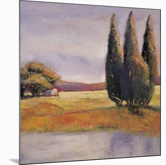 Sunset Cypress-Adina Langford-Mounted Art Print