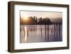 Sunset, Derwent Water, Lake District, Cumbria, UK-Peter Adams-Framed Photographic Print