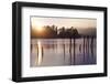 Sunset, Derwent Water, Lake District, Cumbria, UK-Peter Adams-Framed Photographic Print