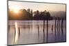 Sunset, Derwent Water, Lake District, Cumbria, UK-Peter Adams-Mounted Photographic Print