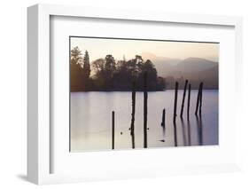 Sunset, Derwent Water, Lake District, Cumbria, UK-Peter Adams-Framed Photographic Print