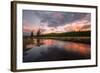 Sunset Design, Gibbon River, Yellowstone-Vincent James-Framed Photographic Print