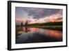 Sunset Design, Gibbon River, Yellowstone-Vincent James-Framed Photographic Print