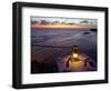 Sunset Dining on the Jetty, Fundu Lagoon Resort, Pemba Island, Zanzibar, East Africa-Paul Harris-Framed Photographic Print