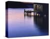 Sunset Dock-Derek Jecxz-Stretched Canvas