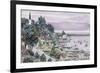 Sunset, East Bay Mackinac-Stanton Manolakas-Framed Giclee Print