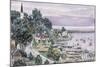 Sunset, East Bay Mackinac-Stanton Manolakas-Mounted Giclee Print