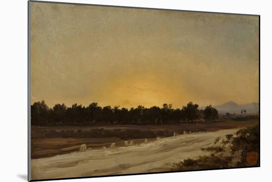 Sunset (Elche)-Carlos de Haes-Mounted Giclee Print