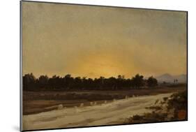 Sunset (Elche)-Carlos de Haes-Mounted Giclee Print