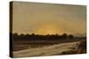 Sunset (Elche)-Carlos de Haes-Stretched Canvas