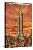Sunset, Empire State Building, New York City-null-Stretched Canvas