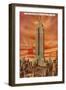 Sunset, Empire State Building, New York City-null-Framed Art Print