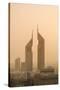 Sunset Engulfs the Jumeirah Emirates Towers Hotel Dubai, Uae-Michael DeFreitas-Stretched Canvas