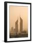 Sunset Engulfs the Jumeirah Emirates Towers Hotel Dubai, Uae-Michael DeFreitas-Framed Photographic Print