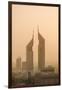 Sunset Engulfs the Jumeirah Emirates Towers Hotel Dubai, Uae-Michael DeFreitas-Framed Photographic Print