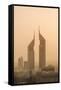 Sunset Engulfs the Jumeirah Emirates Towers Hotel Dubai, Uae-Michael DeFreitas-Framed Stretched Canvas