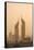 Sunset Engulfs the Jumeirah Emirates Towers Hotel Dubai, Uae-Michael DeFreitas-Framed Stretched Canvas