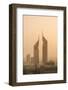 Sunset Engulfs the Jumeirah Emirates Towers Hotel Dubai, Uae-Michael DeFreitas-Framed Photographic Print