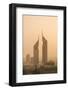 Sunset Engulfs the Jumeirah Emirates Towers Hotel Dubai, Uae-Michael DeFreitas-Framed Photographic Print