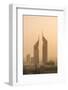 Sunset Engulfs the Jumeirah Emirates Towers Hotel Dubai, Uae-Michael DeFreitas-Framed Photographic Print