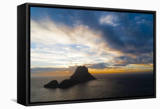 Sunset, Es Vedra and Vedranell, Ibiza, Balearic Islands, Spain, Mediterranean, Europe-Emanuele Ciccomartino-Framed Stretched Canvas