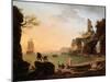 Sunset, Fishermen Pulling in their Nets, 1760-Claude Joseph Vernet-Mounted Giclee Print