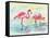 Sunset Flamingoes I-Beverly Dyer-Framed Stretched Canvas