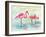 Sunset Flamingoes I-Beverly Dyer-Framed Art Print