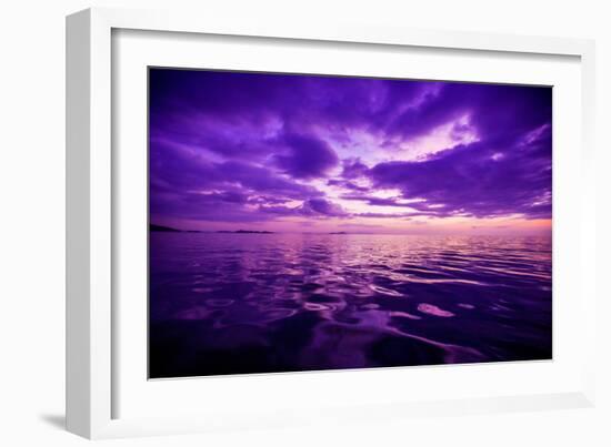 Sunset, Flores Island, Indonesia, Southeast Asia, Asia-Laura Grier-Framed Photographic Print