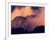 Sunset Fog in Valley, Morton Overlook, Great Smoky Mountains National Park, Tennessee, USA-Adam Jones-Framed Photographic Print