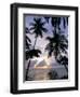 Sunset Framed by Palms, Patong, Phuket, Thailand, Southeast Asia, Aisa-Ruth Tomlinson-Framed Photographic Print