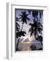 Sunset Framed by Palms, Patong, Phuket, Thailand, Southeast Asia, Aisa-Ruth Tomlinson-Framed Photographic Print