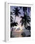 Sunset Framed by Palms, Patong, Phuket, Thailand, Southeast Asia, Aisa-Ruth Tomlinson-Framed Photographic Print
