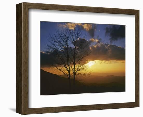 Sunset from Appalachian Trail, Shenandoah National Park, Virginia, USA-Charles Gurche-Framed Photographic Print