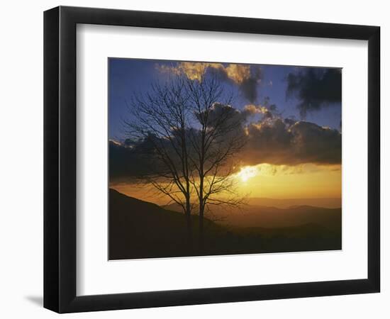 Sunset from Appalachian Trail, Shenandoah National Park, Virginia, USA-Charles Gurche-Framed Photographic Print