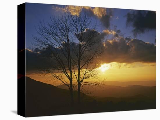 Sunset from Appalachian Trail, Shenandoah National Park, Virginia, USA-Charles Gurche-Stretched Canvas